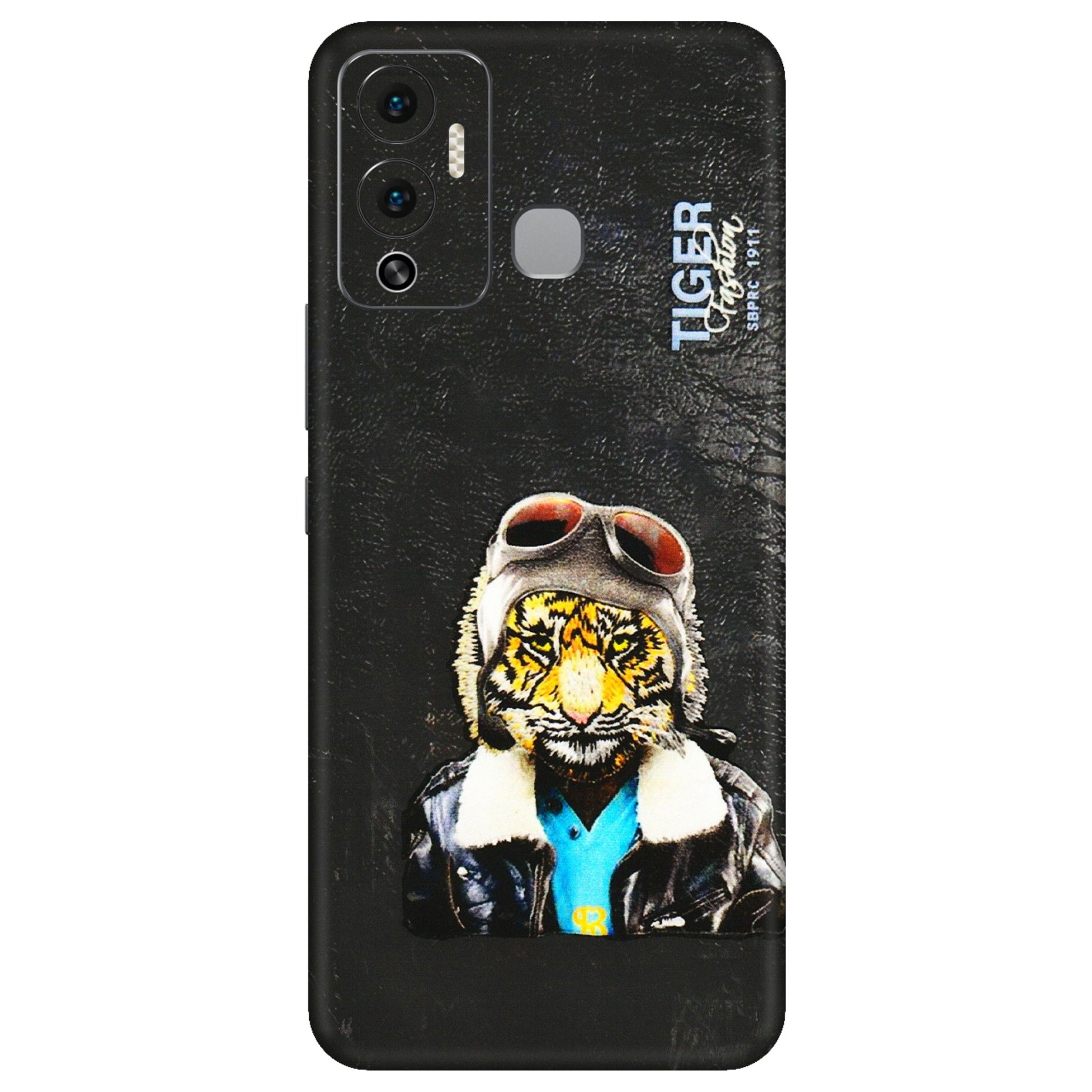 INFINIX Phone Skins (All Models) - Rider Tiger - 3D Embossed Finish (L-113) Infinix Hot 12 Play
