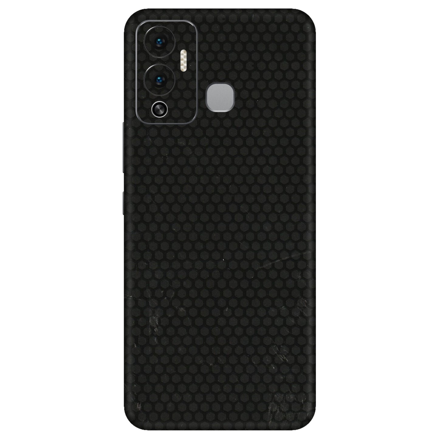 INFINIX Phone Skins (All Models) - Black honeycomb - 3D Embossed Finish (L-114) Infinix Hot 12 Play