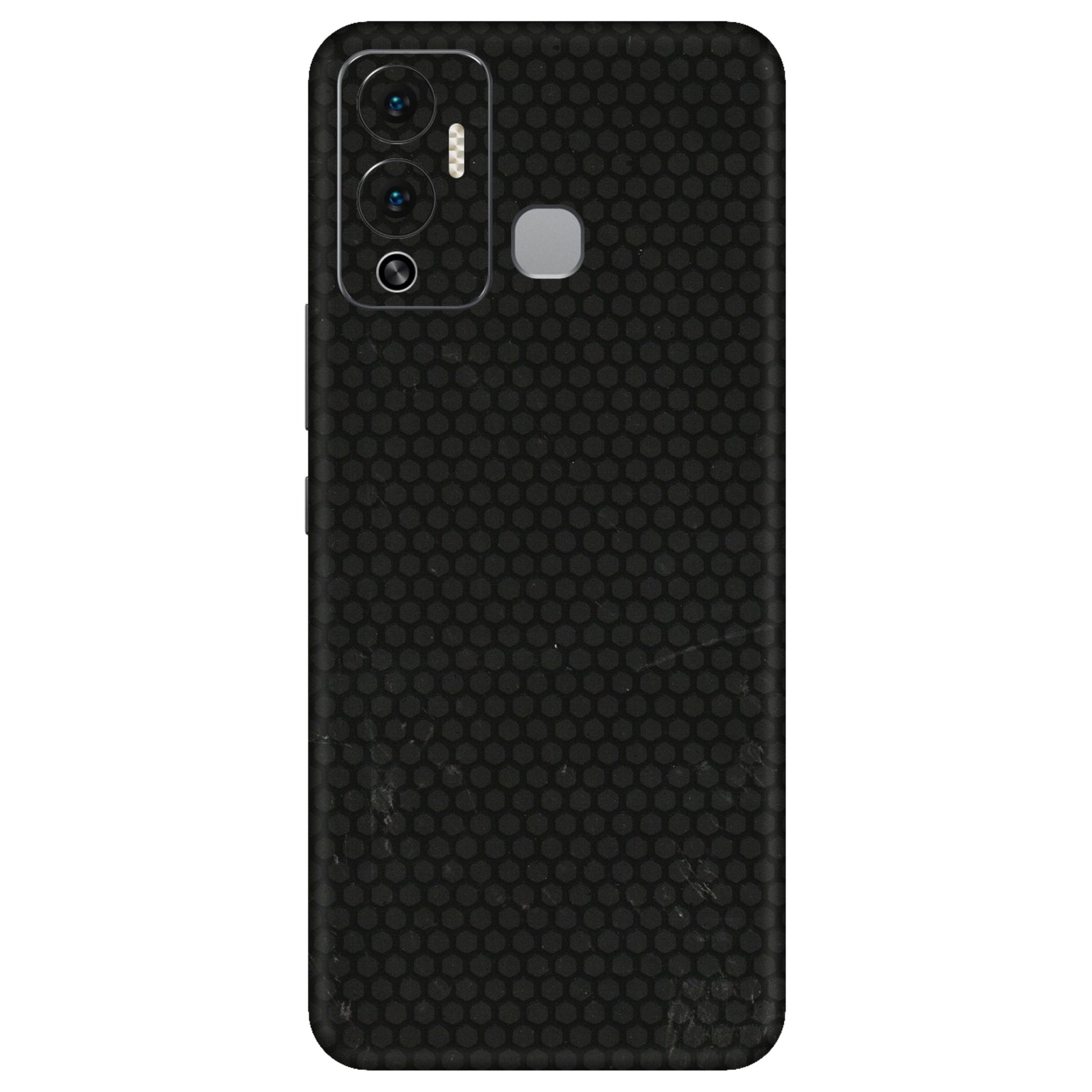 INFINIX Phone Skins (All Models) - Black honeycomb - 3D Embossed Finish (L-114) Infinix Hot 12 Play