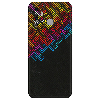 INFINIX Phone Skins (All Models) - Dotme Pattern Art - 3D Embossed Finish (L-121) Infinix Hot 12 Play