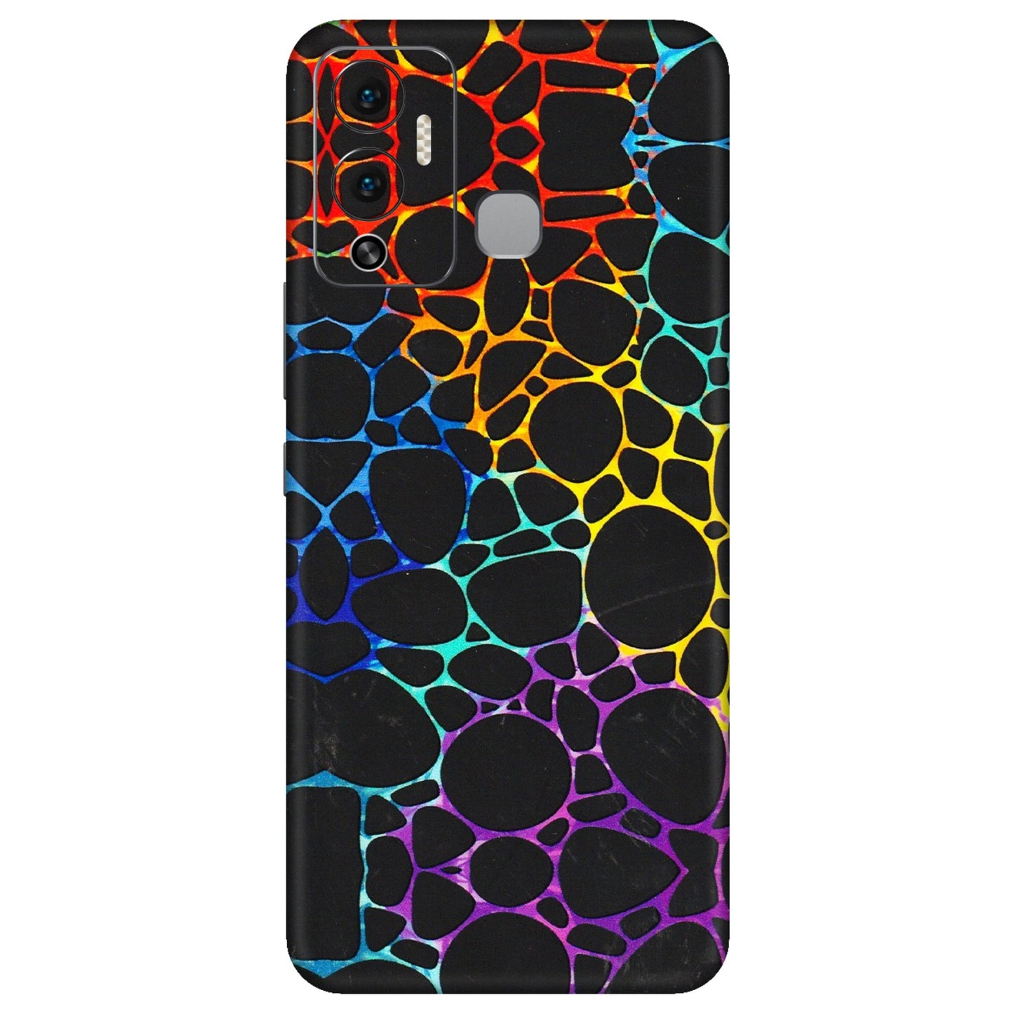 INFINIX Phone Skins (All Models) - Abstract Art MultiColour - 3D Embossed Finish (L-133) Infinix Hot 12 Play