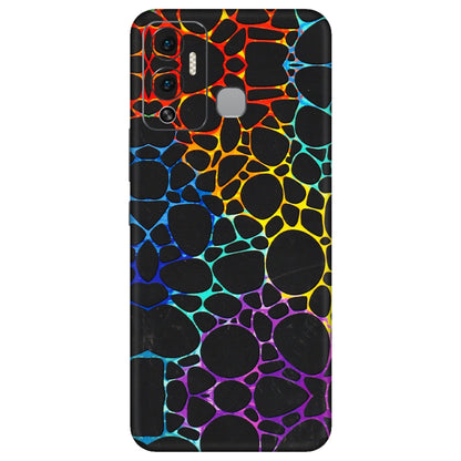 INFINIX Phone Skins (All Models) - Abstract Art MultiColour - 3D Embossed Finish (L-133) Infinix Hot 12 Play