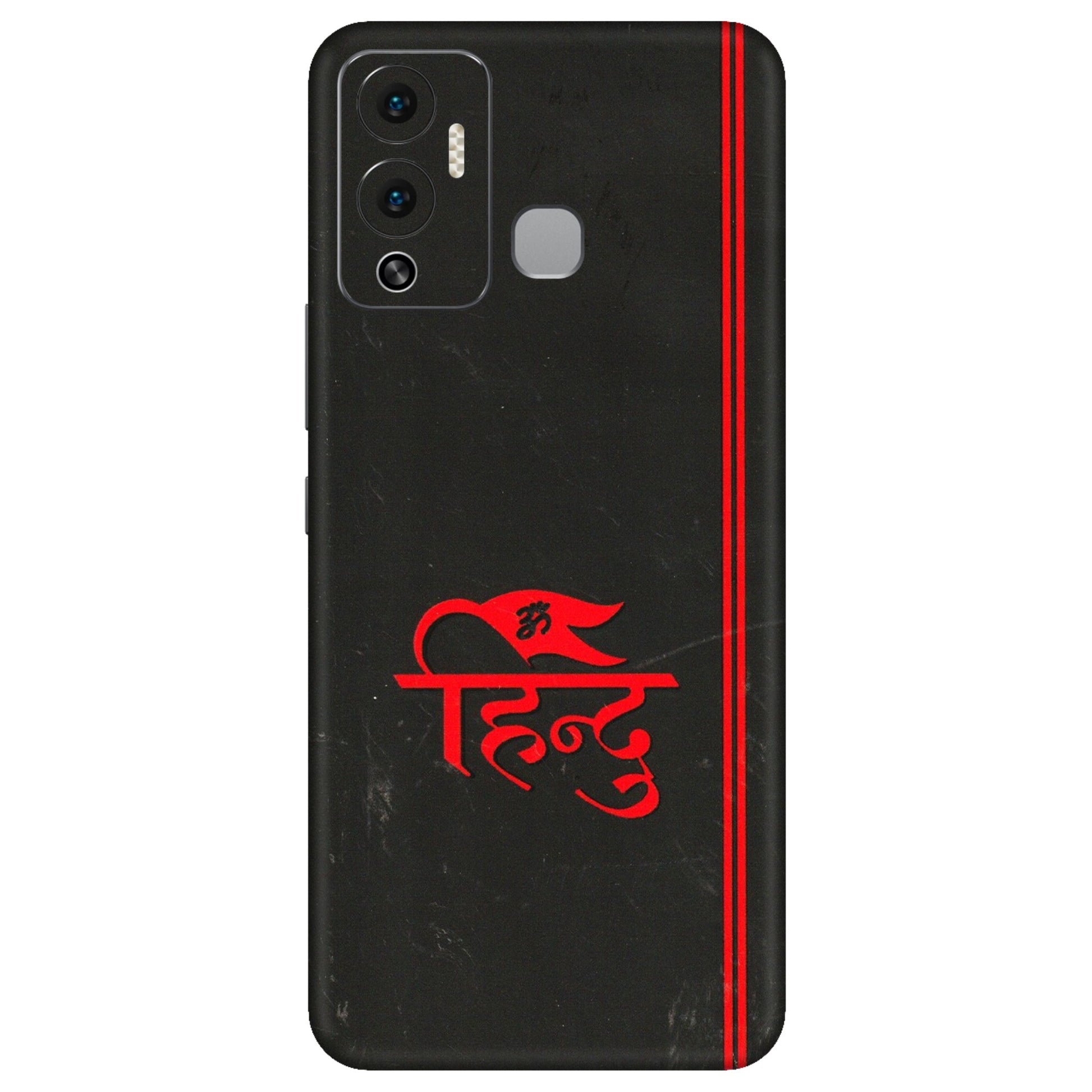 INFINIX Phone Skins (All Models) - Hindu Black - 3D Embossed Finish (L-153) Infinix Hot 12 Play
