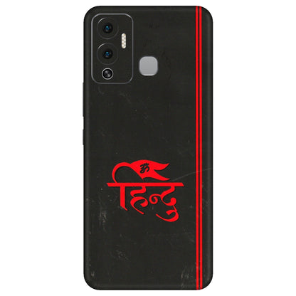 INFINIX Phone Skins (All Models) - Hindu Black - 3D Embossed Finish (L-153) Infinix Hot 12 Play