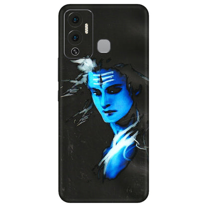 INFINIX Phone Skins (All Models) - Har Har Mahadev Blue/Black - 3D Embossed Finish (L-185) Infinix Hot 12 Play