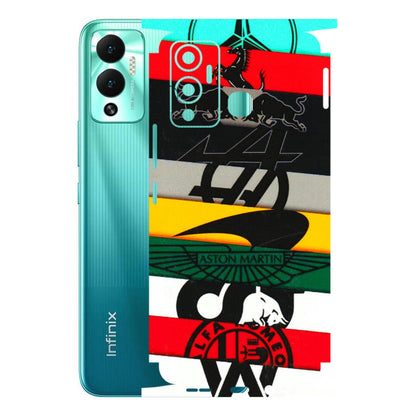 INFINIX Phone Skins (All Models) - Multi Designer Brands - 3D Embossed Finish (L-187) Infinix Hot 12 Play