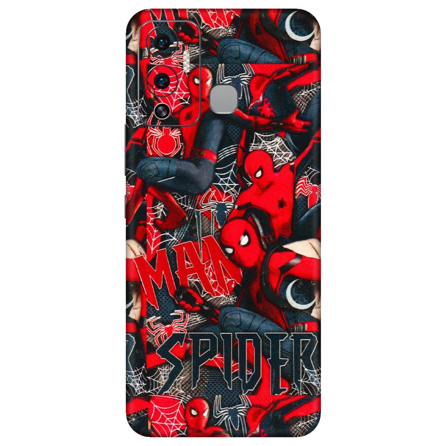 INFINIX Phone Skins (All Models) - SpiderMan Cool - 3D Embossed Finish (L-188) Infinix Hot 12 Play