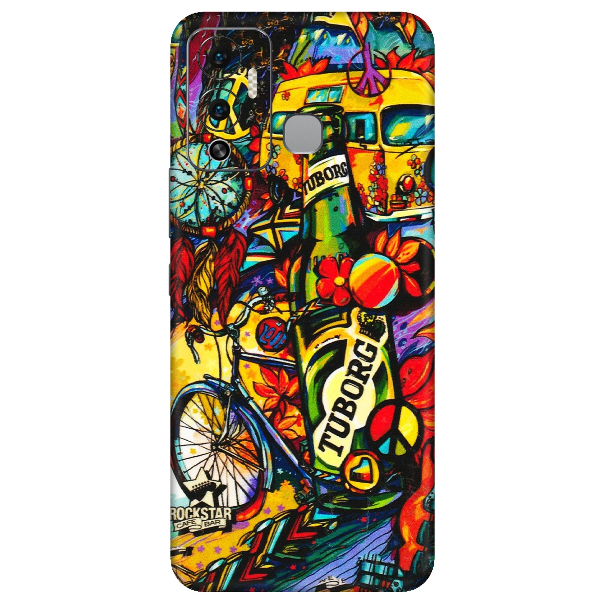 INFINIX Phone Skins (All Models) - Cool Beer Bottle - 3D Embossed Finish (L-193) Infinix Hot 12 Play
