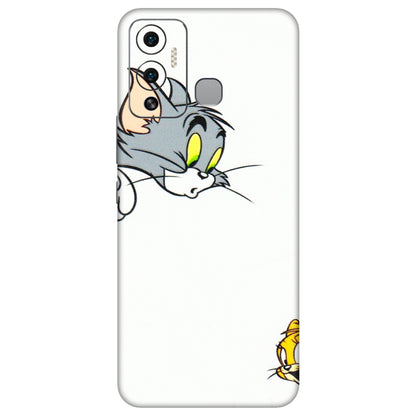 INFINIX Phone Skins (All Models) - Cute Tom And Jerry - 3D Embossed Finish (L-220) Infinix Hot 12 Play