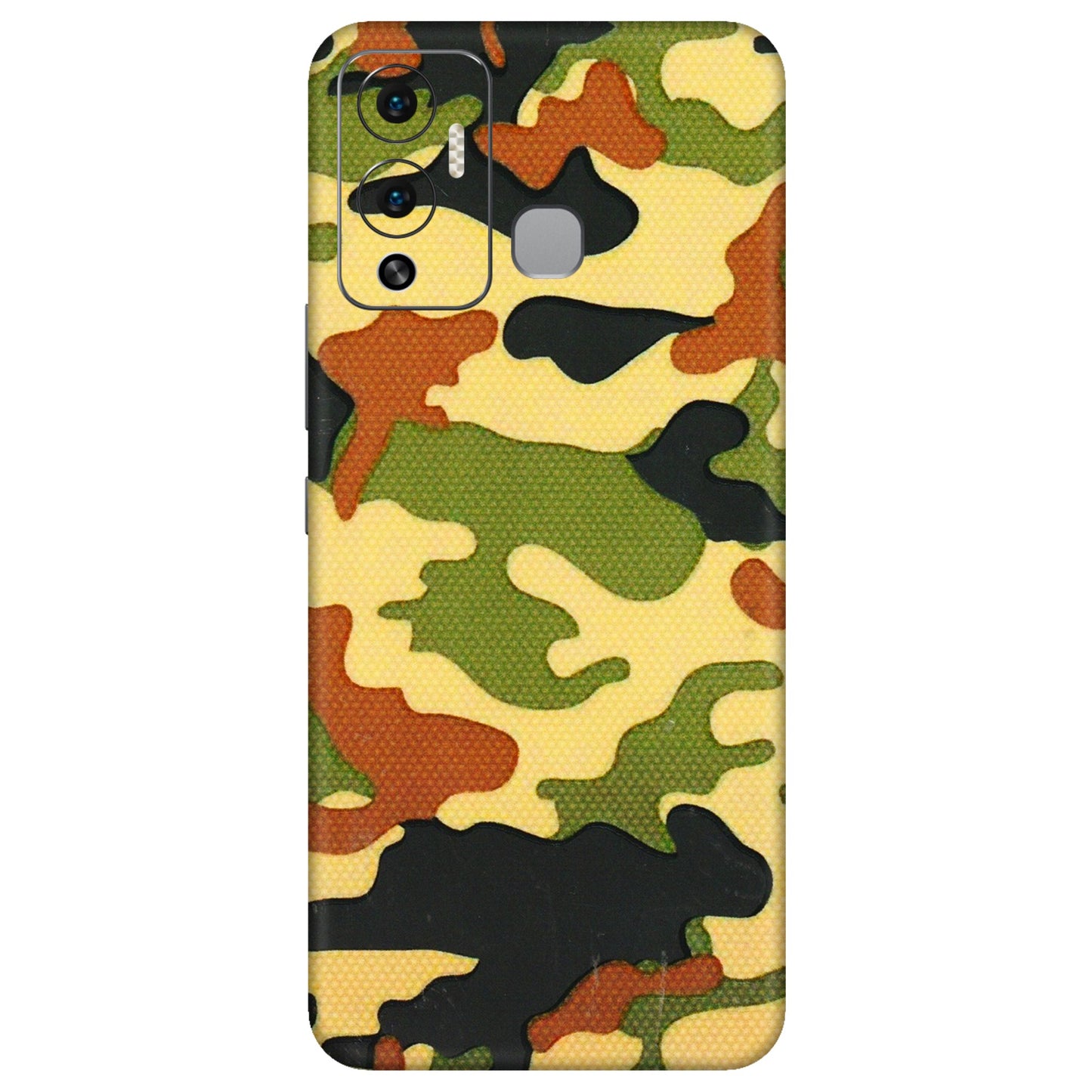 INFINIX Phone Skins (All Models) - Indian Military - 3D Embossed Finish (L-234) Infinix Hot 12 Play