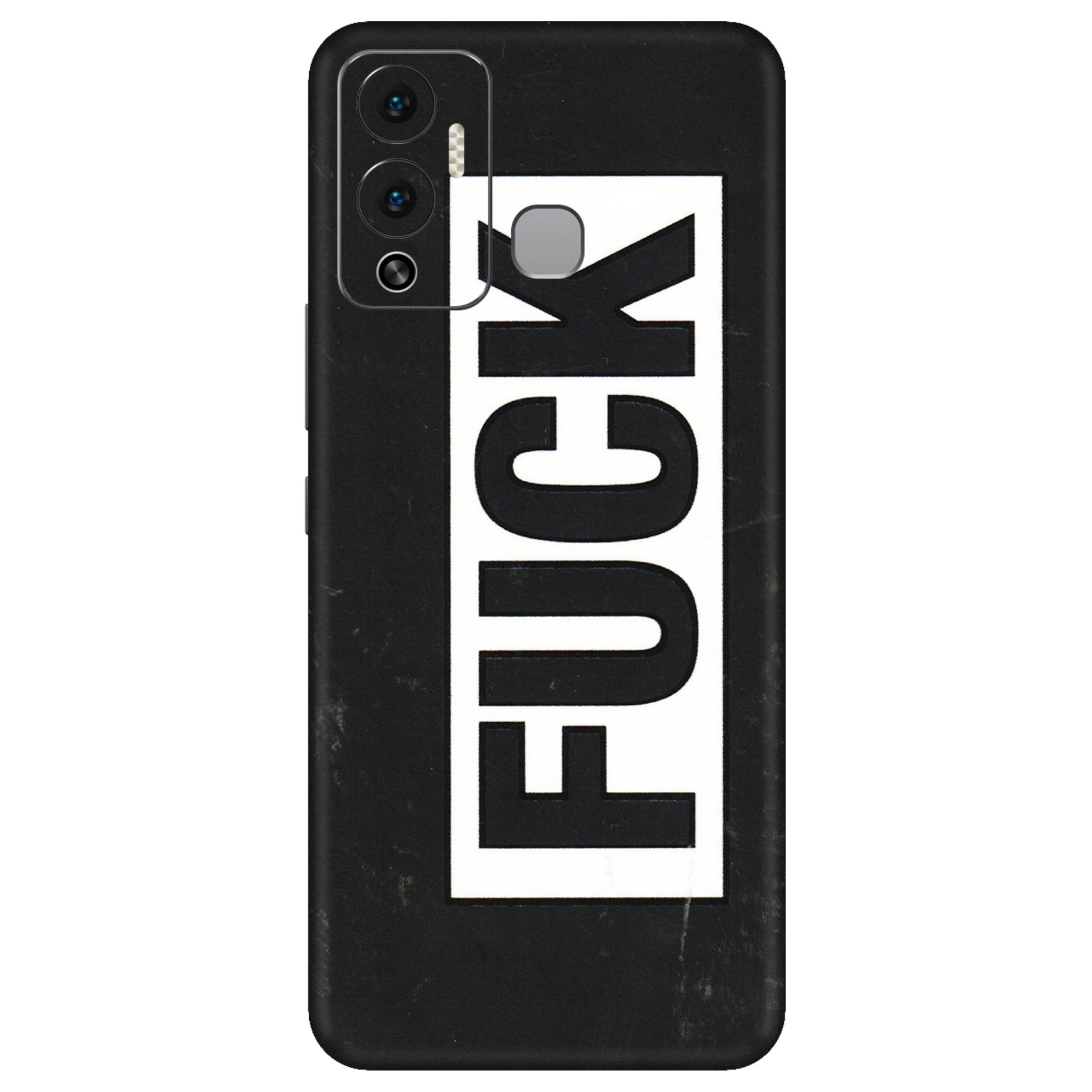 INFINIX Phone Skins (All Models) - The F Word - 3D Embossed Finish (L-255) Infinix Hot 12 Play