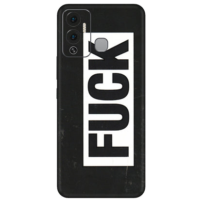 INFINIX Phone Skins (All Models) - The F Word - 3D Embossed Finish (L-255) Infinix Hot 12 Play