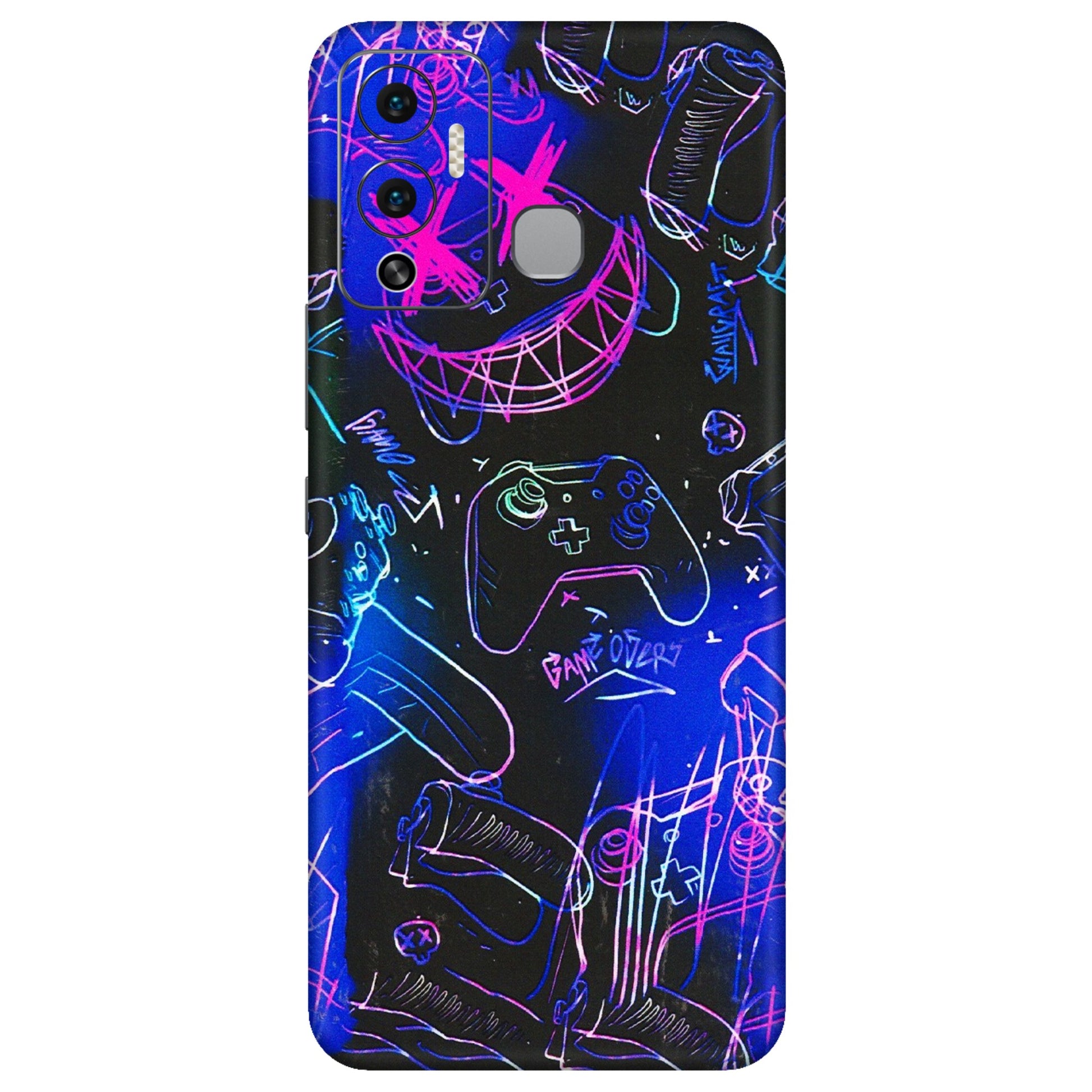 INFINIX Phone Skins (All Models) - Gamers Paradise - 3D Embossed Finish (L-258) Infinix Hot 12 Play