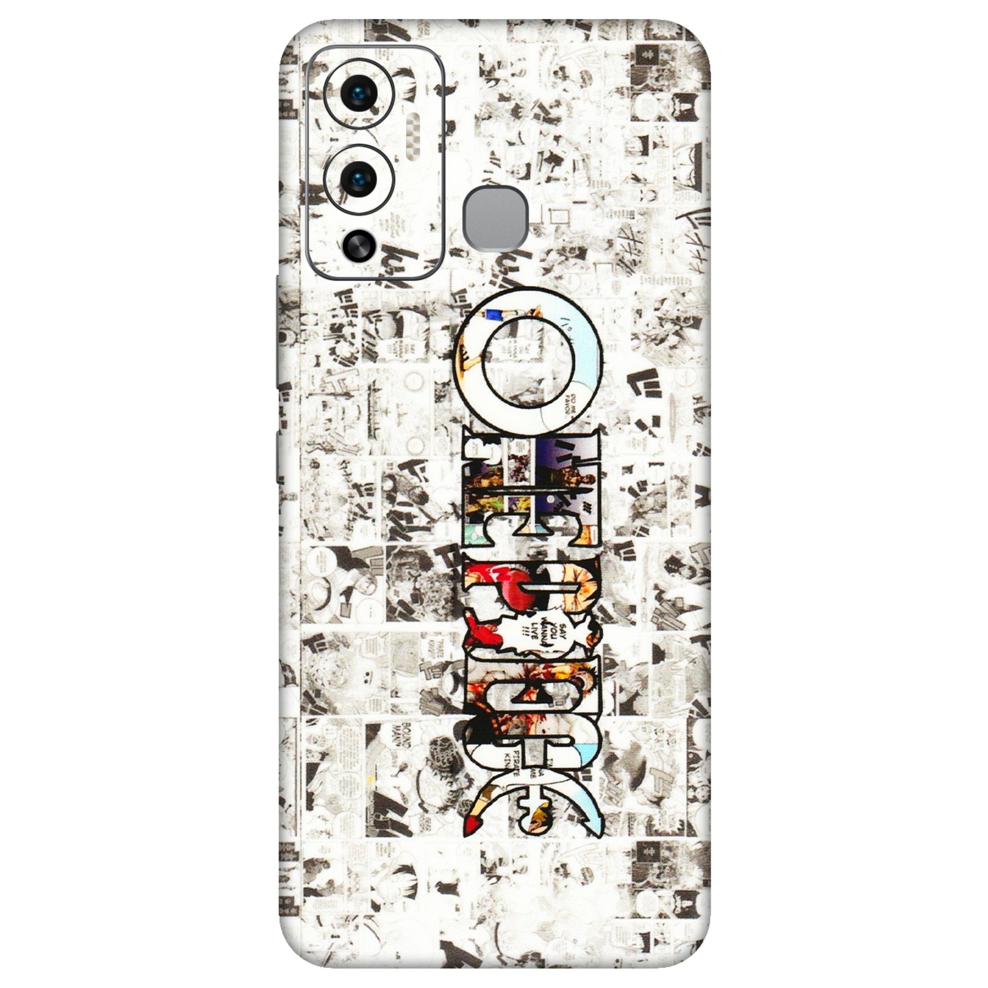 INFINIX Phone Skins (All Models) - One Piece Manga - 3D Embossed Finish (L-26) Infinix Hot 12 Play