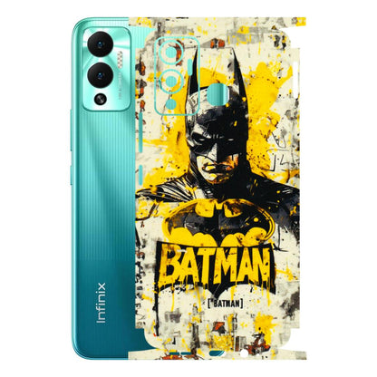 INFINIX Phone Skins (All Models) - Batman Yellow BT - 3D Embossed Finish (L-304) Infinix Hot 12 Play
