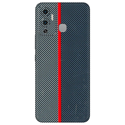 INFINIX Phone Skins (All Models) - Blue Sober Lines - 3D Embossed Finish (L-305) Infinix Hot 12 Play