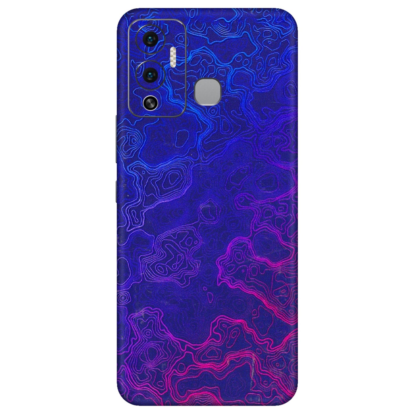 INFINIX Phone Skins (All Models) - Purple Ripples Swirl - 3D Embossed Finish (L-314) Infinix Hot 12 Play