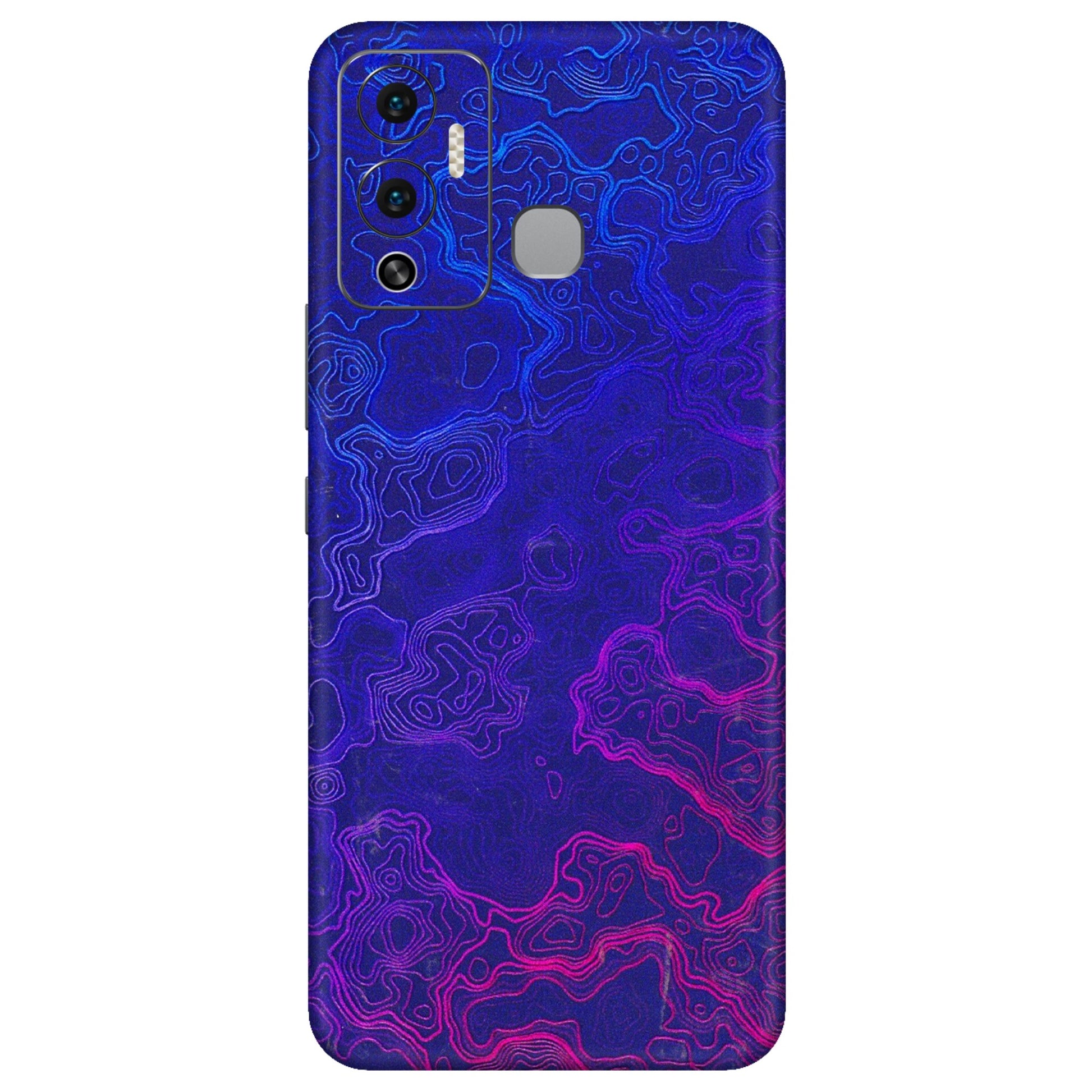 INFINIX Phone Skins (All Models) - Purple Ripples Swirl - 3D Embossed Finish (L-314) Infinix Hot 12 Play