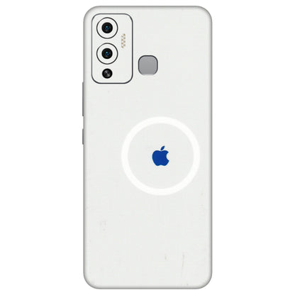 INFINIX Phone Skins (All Models) - iPhone Magsafe Logo - 3D Embossed Finish (L-320) Infinix Hot 12 Play