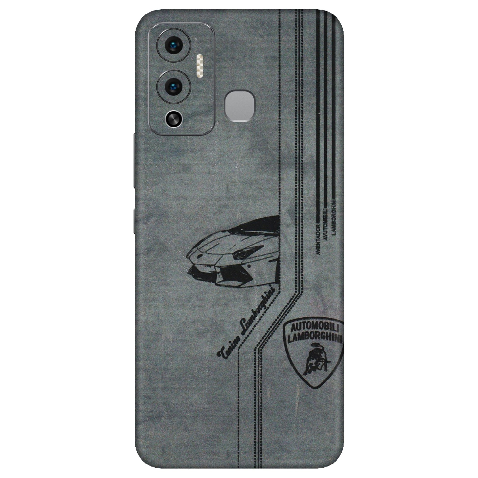INFINIX Phone Skins (All Models) - New Lamborgini Aventador - 3D Embossed Finish (L-321) Infinix Hot 12 Play