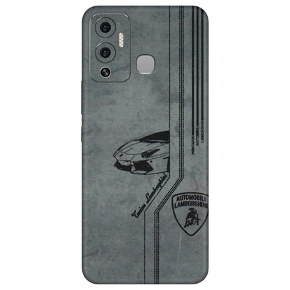 INFINIX Phone Skins (All Models) - New Lamborgini Aventador - 3D Embossed Finish (L-321) Infinix Hot 12 Play