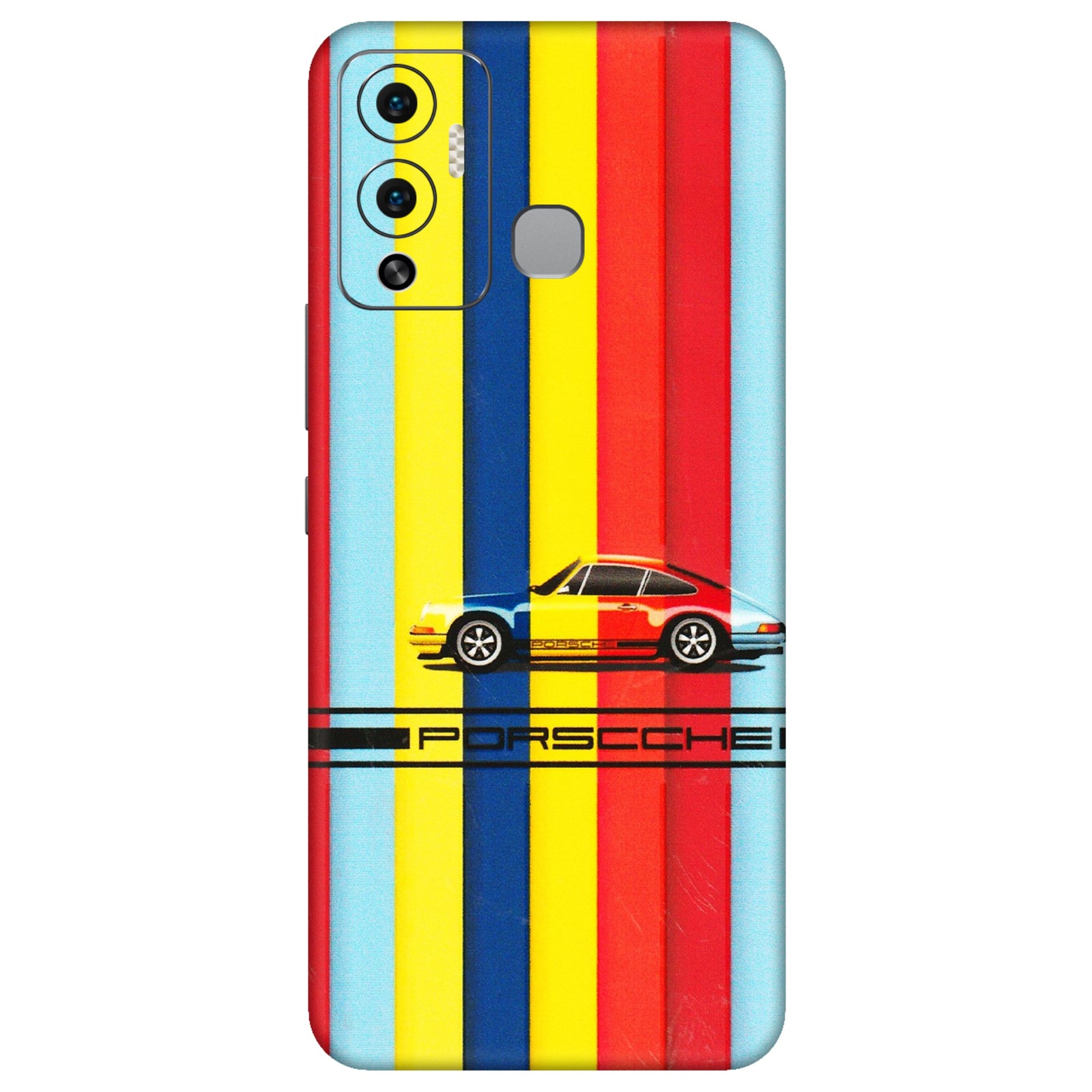 INFINIX Phone Skins (All Models) - Multicolour Porche - 3D Embossed Finish (L-39) Infinix Hot 12 Play