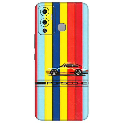 INFINIX Phone Skins (All Models) - Multicolour Porche - 3D Embossed Finish (L-39) Infinix Hot 12 Play