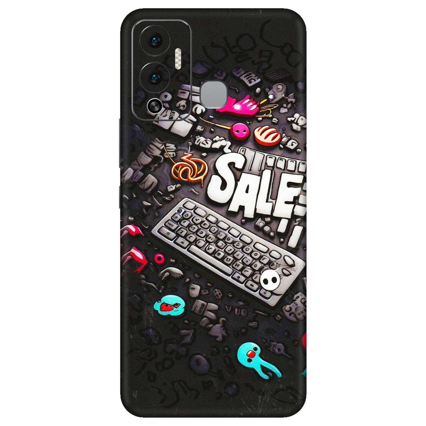INFINIX Phone Skins (All Models) - Gadgets Sale - 3D Embossed Finish (L-50) Infinix Hot 12 Play