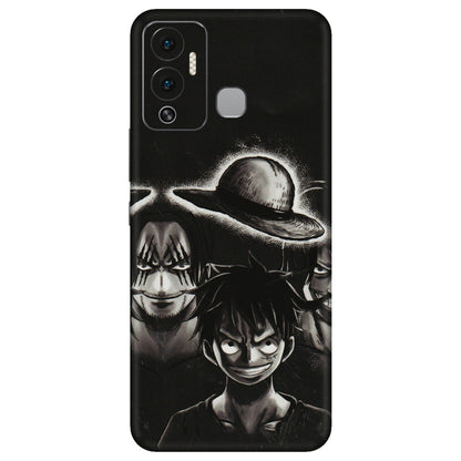 INFINIX Phone Skins (All Models) - Black Luffy Hat - 3D Embossed Finish (L-57) Infinix Hot 12 Play