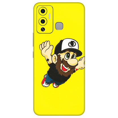 INFINIX Phone Skins (All Models) - Flying Beardo - 3D Embossed Finish (L-60) Infinix Hot 12 Play