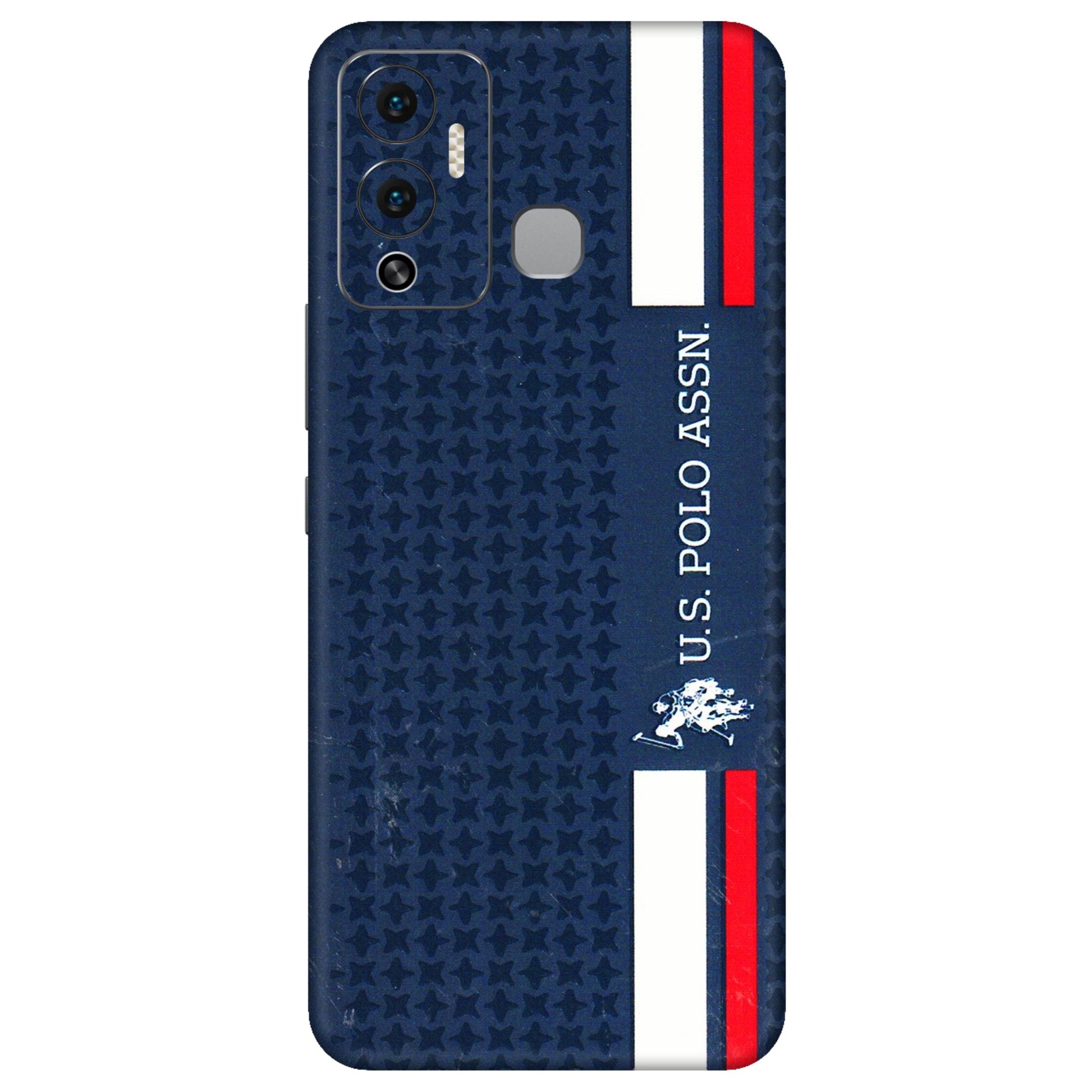 INFINIX Phone Skins (All Models) - US POLO Designer Brand - 3D Embossed Finish (L-65) Infinix Hot 12 Play