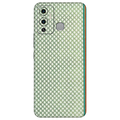 INFINIX Phone Skins (All Models) - Gucci Fabric Pattern - 3D Embossed Finish (L-73) Infinix Hot 12 Play