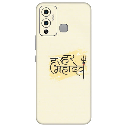 INFINIX Phone Skins (All Models) - Har Har Mahadev - Matte Finish (M-10) Infinix Hot 12 Play