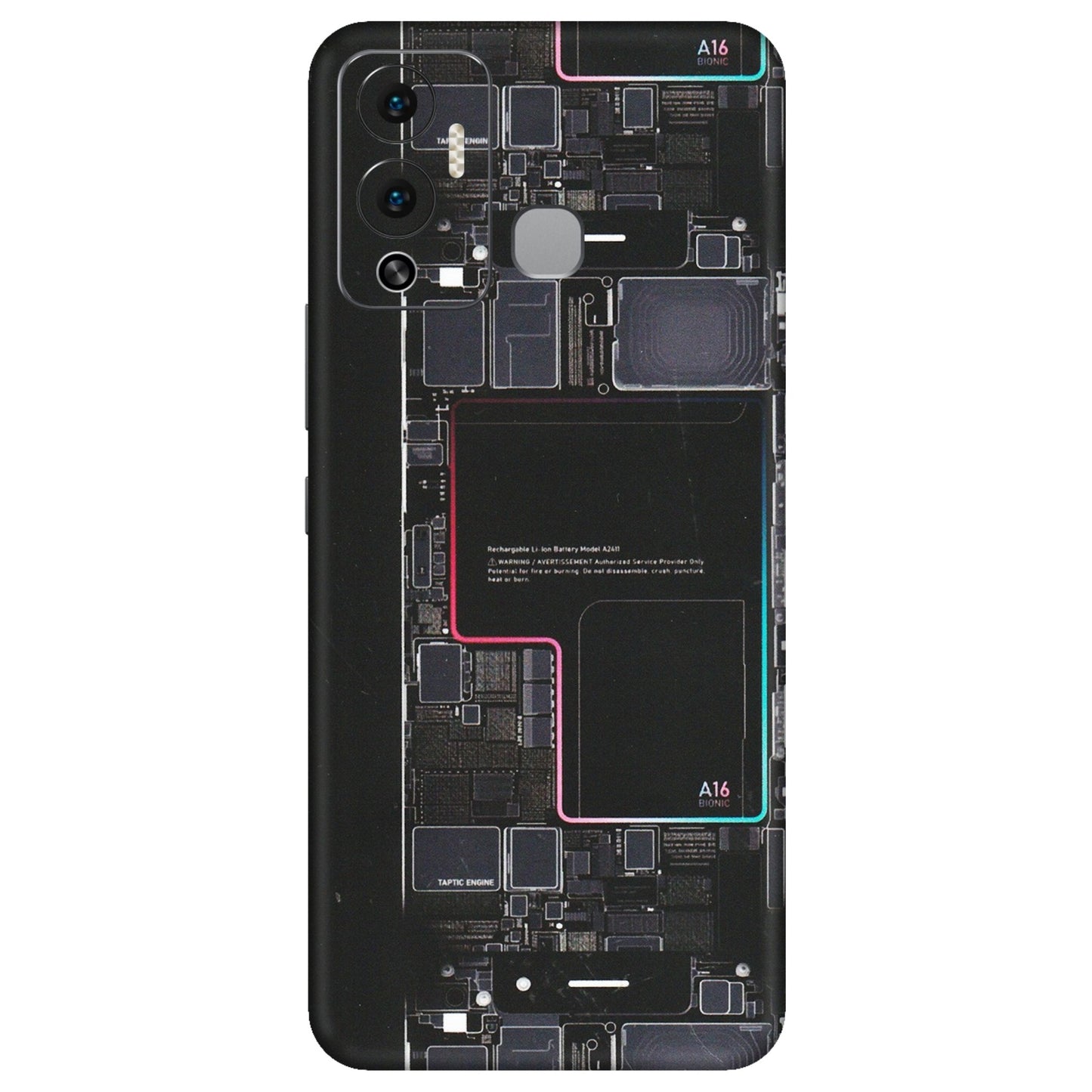 INFINIX Phone Skins (All Models) - Motherboard Circuit Layout - Matte Finish (M-117) Infinix Hot 12 Play
