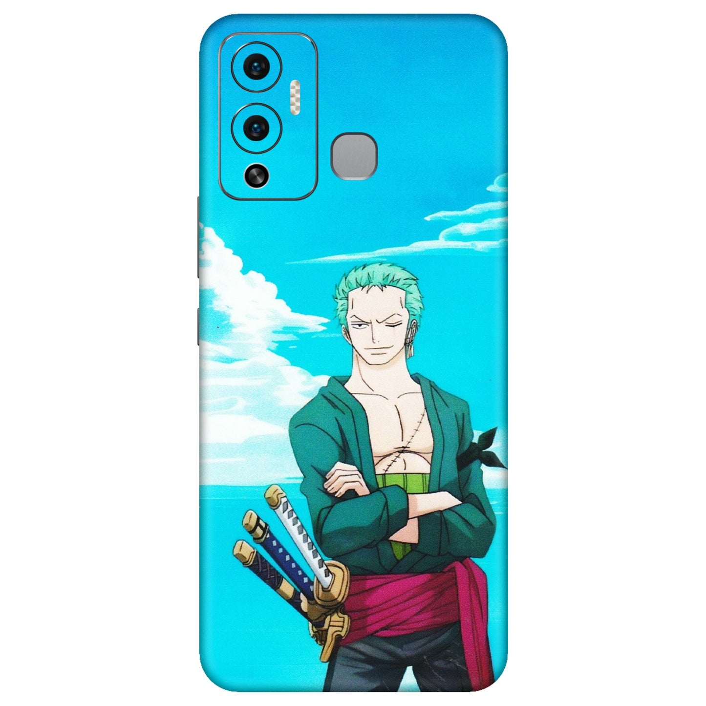 INFINIX Phone Skins (All Models) - Cool Swordman Zoro Anime - Matte Finish (M-143) Infinix Hot 12 Play