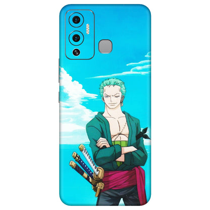 INFINIX Phone Skins (All Models) - Cool Swordman Zoro Anime - Matte Finish (M-143) Infinix Hot 12 Play