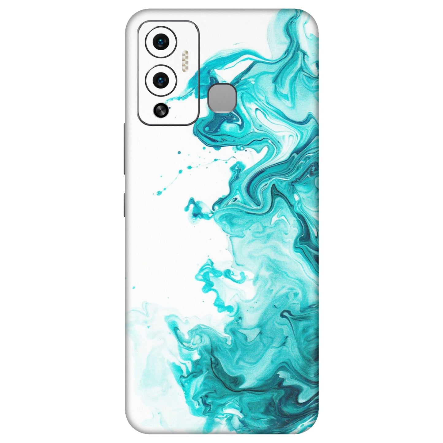INFINIX Phone Skins (All Models) - Sky Blue Abstract Colour - Matte Finish (M-146) Infinix Hot 12 Play