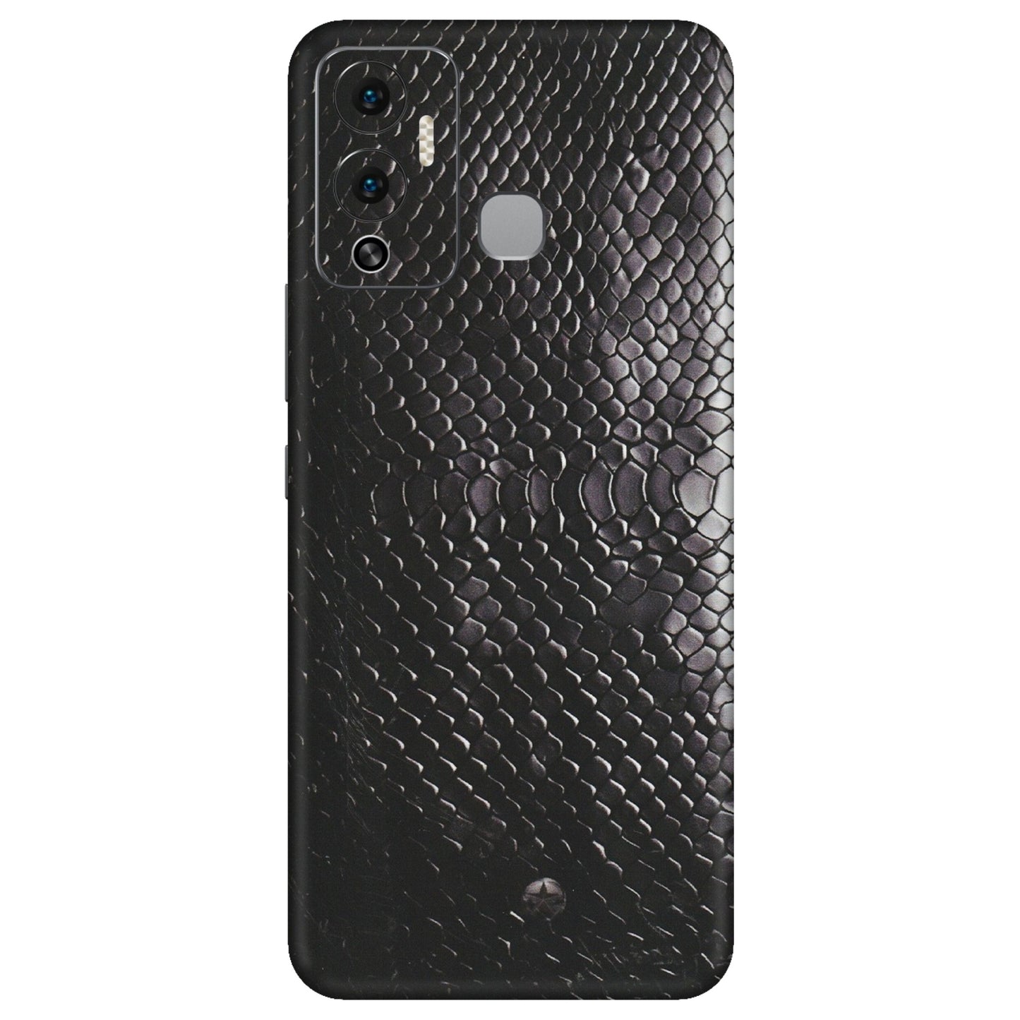 INFINIX Phone Skins (All Models) - Black Snack Leather - Matte Finish (M-147) Infinix Hot 12 Play