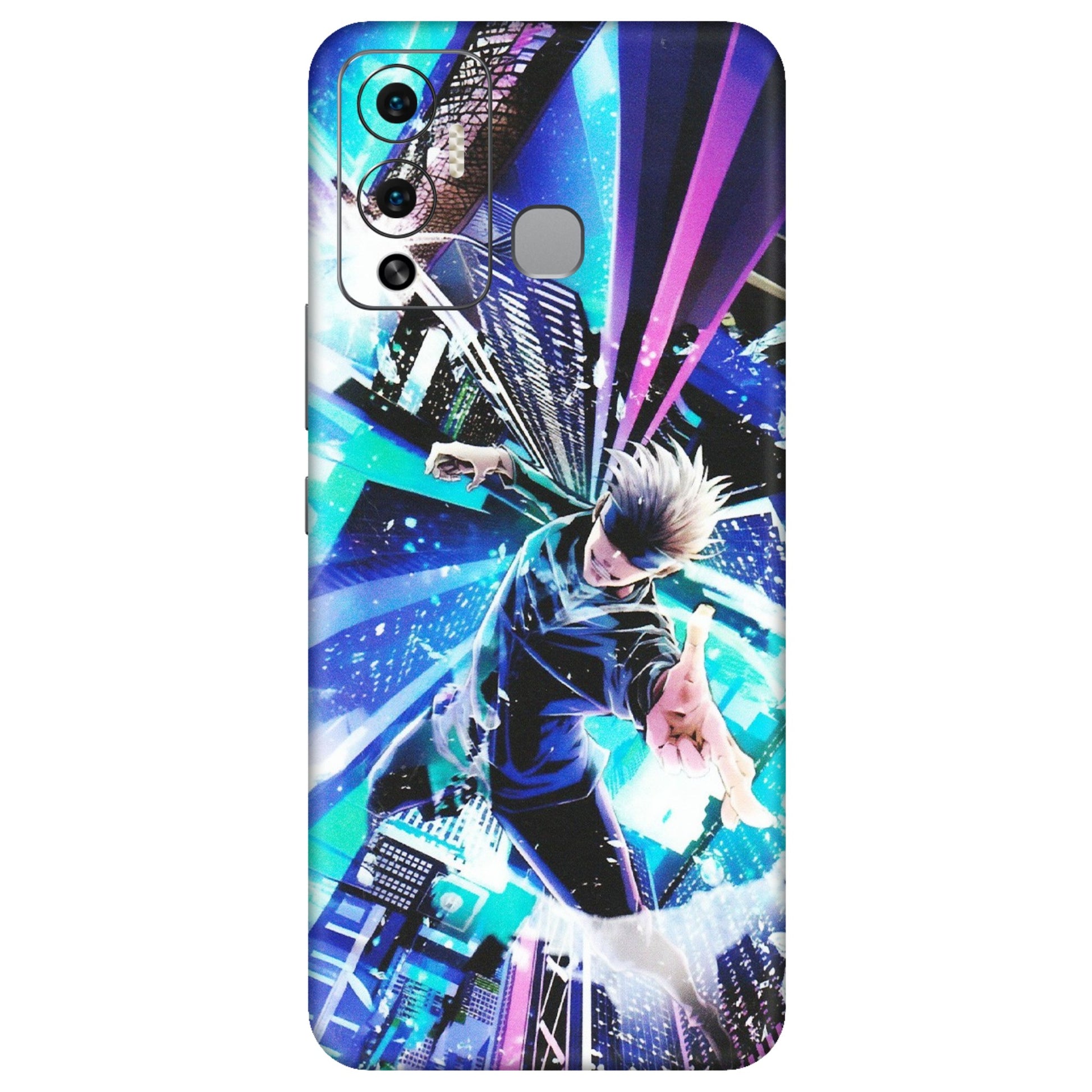 INFINIX Phone Skins (All Models) - Manga Action Jujustu Kaisen Anime - Matte Finish (M-155) Infinix Hot 12 Play
