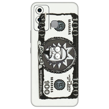 INFINIX Phone Skins (All Models) - Rick And Morty Hundred Dollar Anime - Matte Finish (M-161) Infinix Hot 12 Play