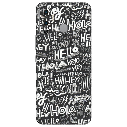INFINIX Phone Skins (All Models) - Hi Hello Doodles - Matte Finish (M-25) Infinix Hot 12 Play
