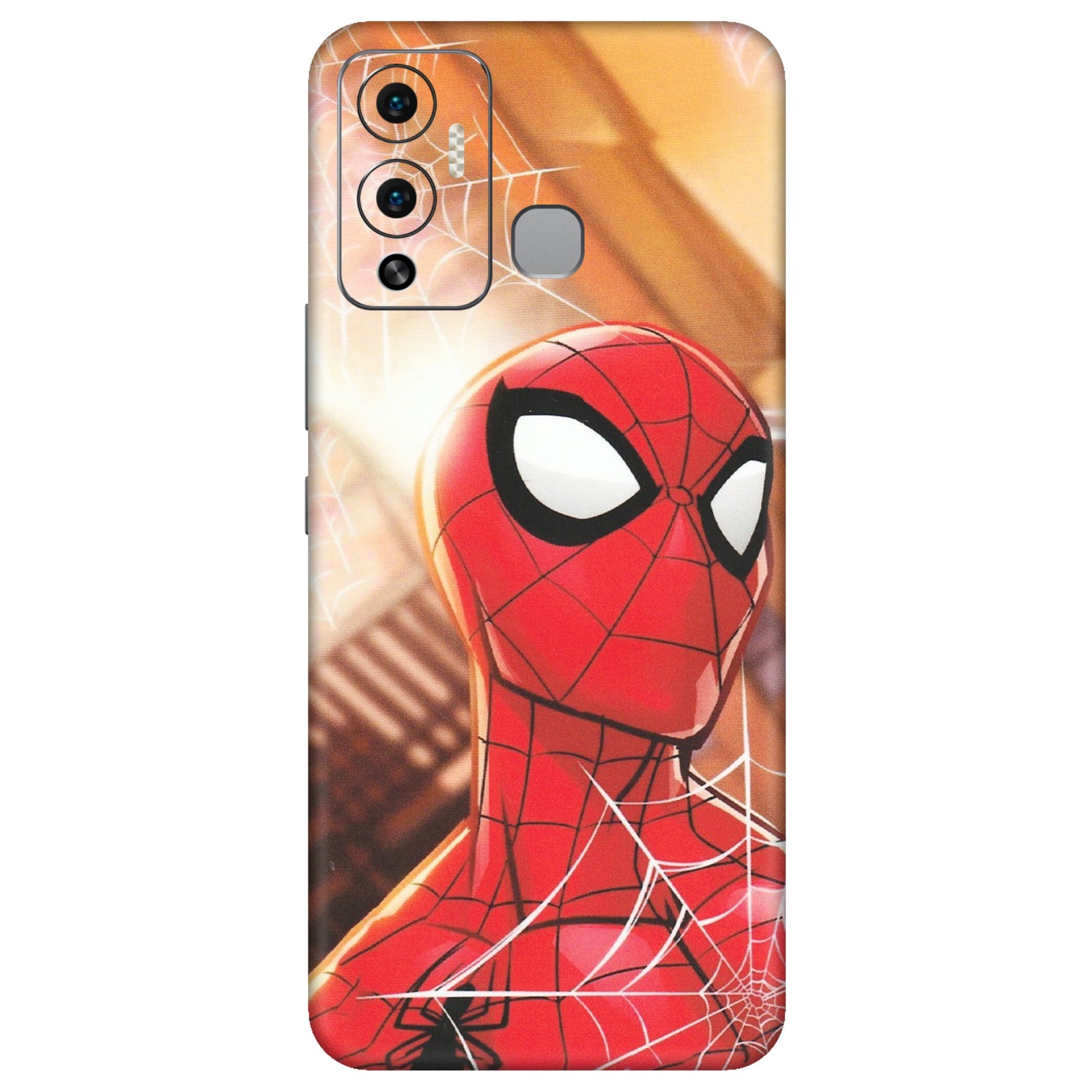 INFINIX Phone Skins (All Models) - Spiderman Face New - Matte Finish (M-41) Infinix Hot 12 Play