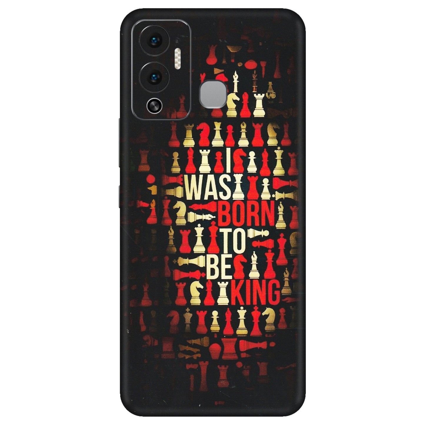INFINIX Phone Skins (All Models) - Born To Be King - Matte Finish (M-73) Infinix Hot 12 Play