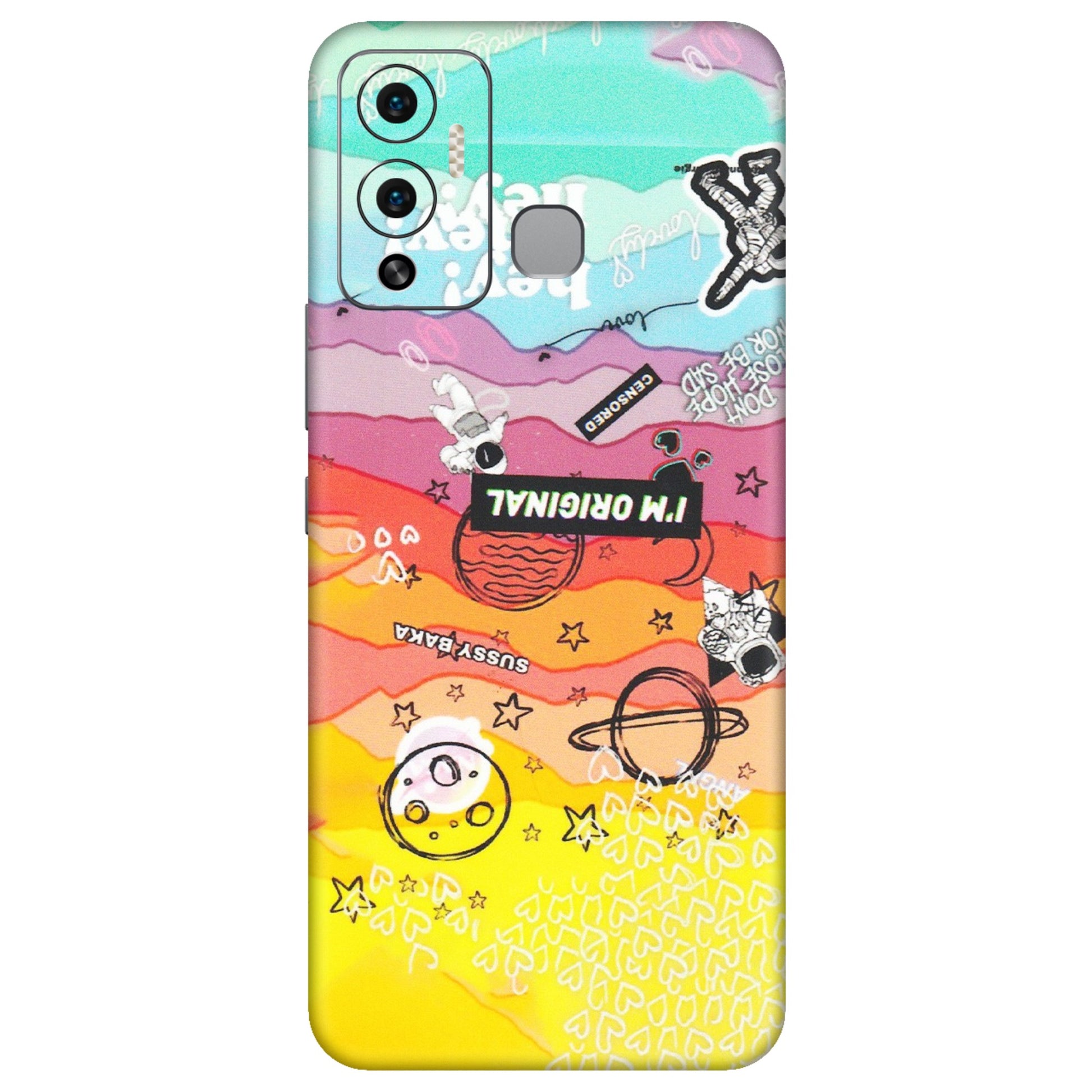 INFINIX Phone Skins (All Models) - The Original Astronaut - Matte Finish (M-79) Infinix Hot 12 Play