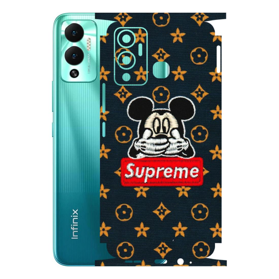 INFINIX Phone Skins (All Models) - Mickey Supreme - Matte Finish (M-83) Infinix Hot 12 Play