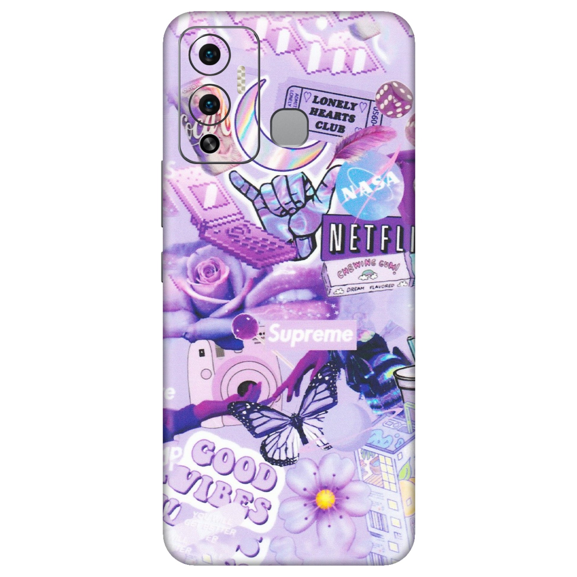 INFINIX Phone Skins (All Models) - Supreme Purple Magic - Matte Finish (M-88) Infinix Hot 12 Play