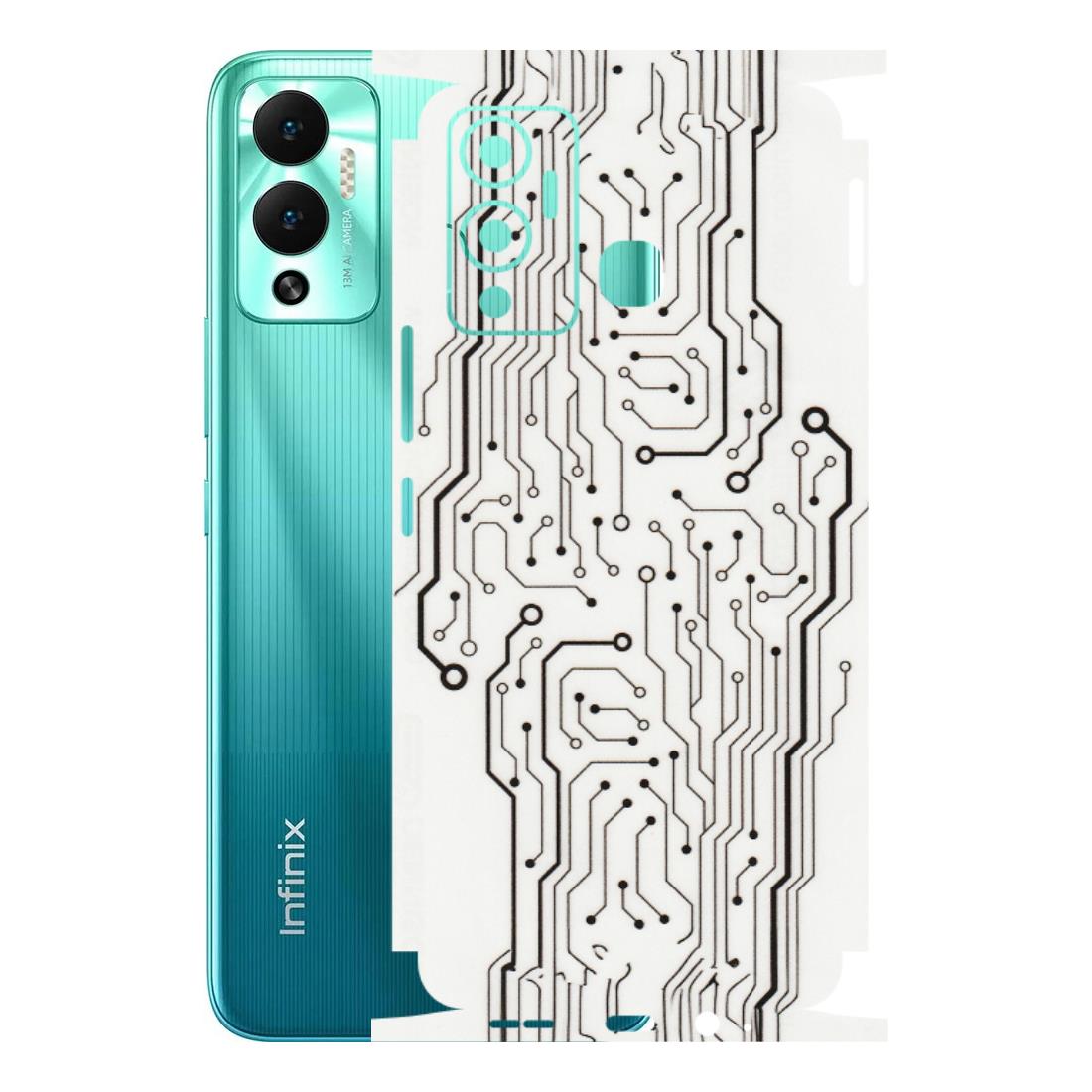 INFINIX Phone Skins (All Models) - Tech Circuits - Transparent Finish (T-03) Infinix Hot 12 Play