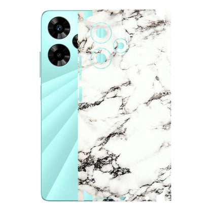 INFINIX Phone Skins (All Models) - Black and White Marble Texture - 3D Embossed Finish (L-124) Infinix Hot 30