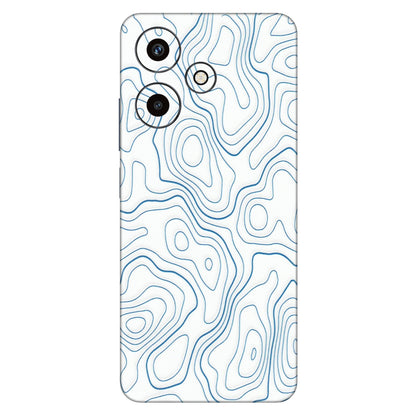 INFINIX Phone Skins (All Models) - Blue And White Swirls - Matte Finish (M-139) Infinix Hot 30