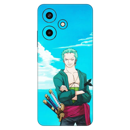 INFINIX Phone Skins (All Models) - Cool Swordman Zoro Anime - Matte Finish (M-143) Infinix Hot 30